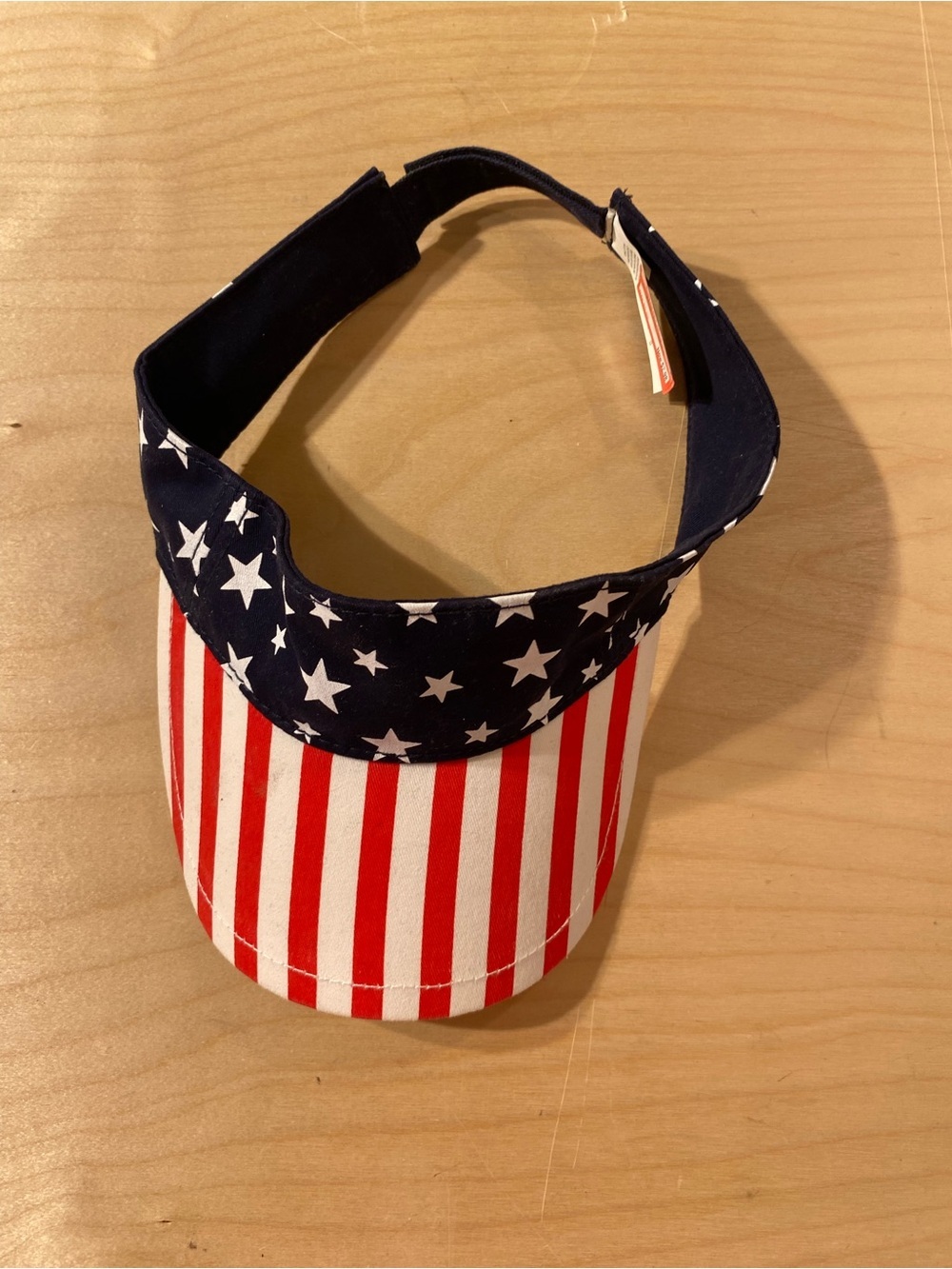 Star-Spangled Sun Visor - Navy & Red Hook and Loop Closure (SB)